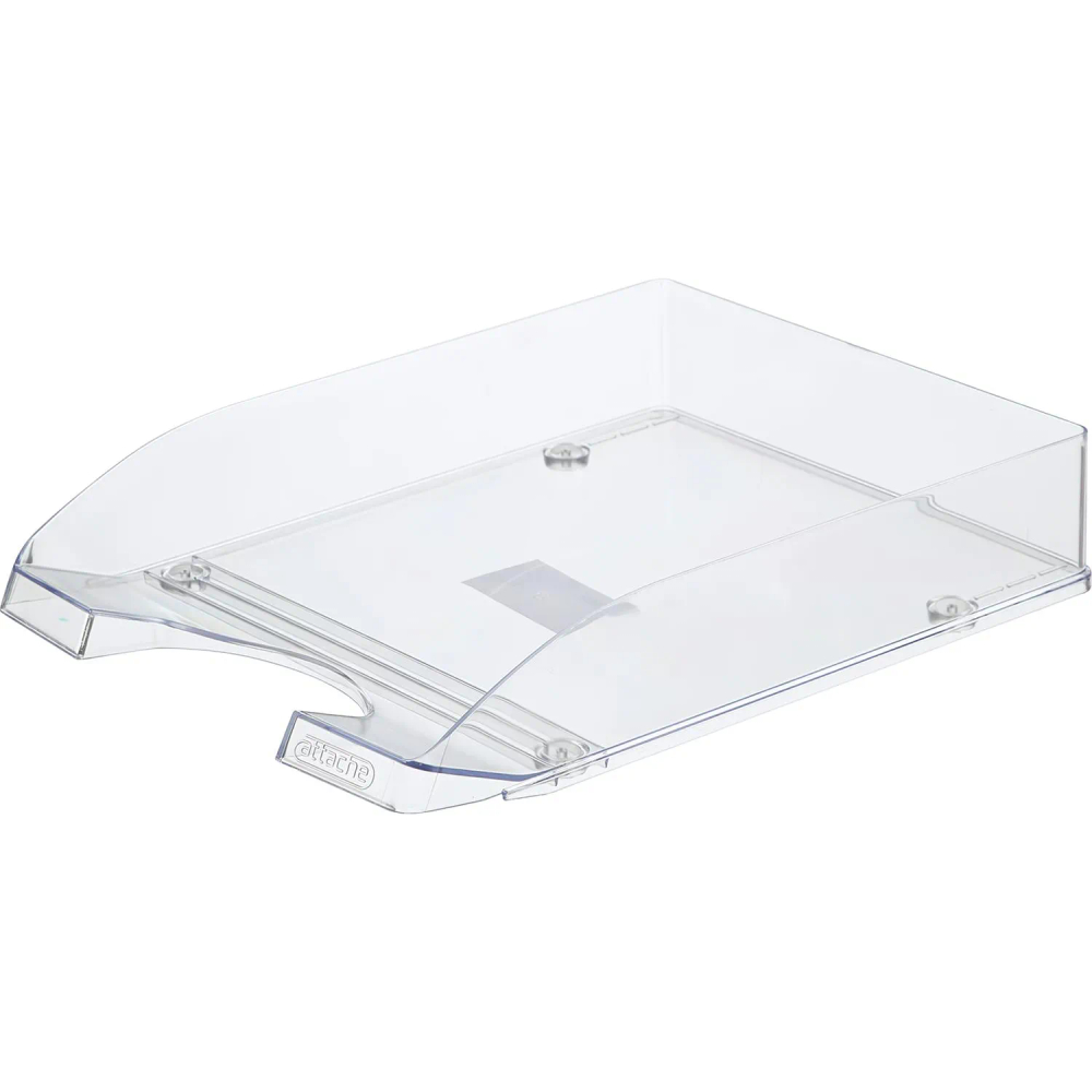 Лоток горизонтальный для бумаг Attache Line пластиковый прозрачный