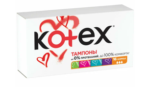 ТАМПОНЫ KOTEX NORMAL 16ШТ