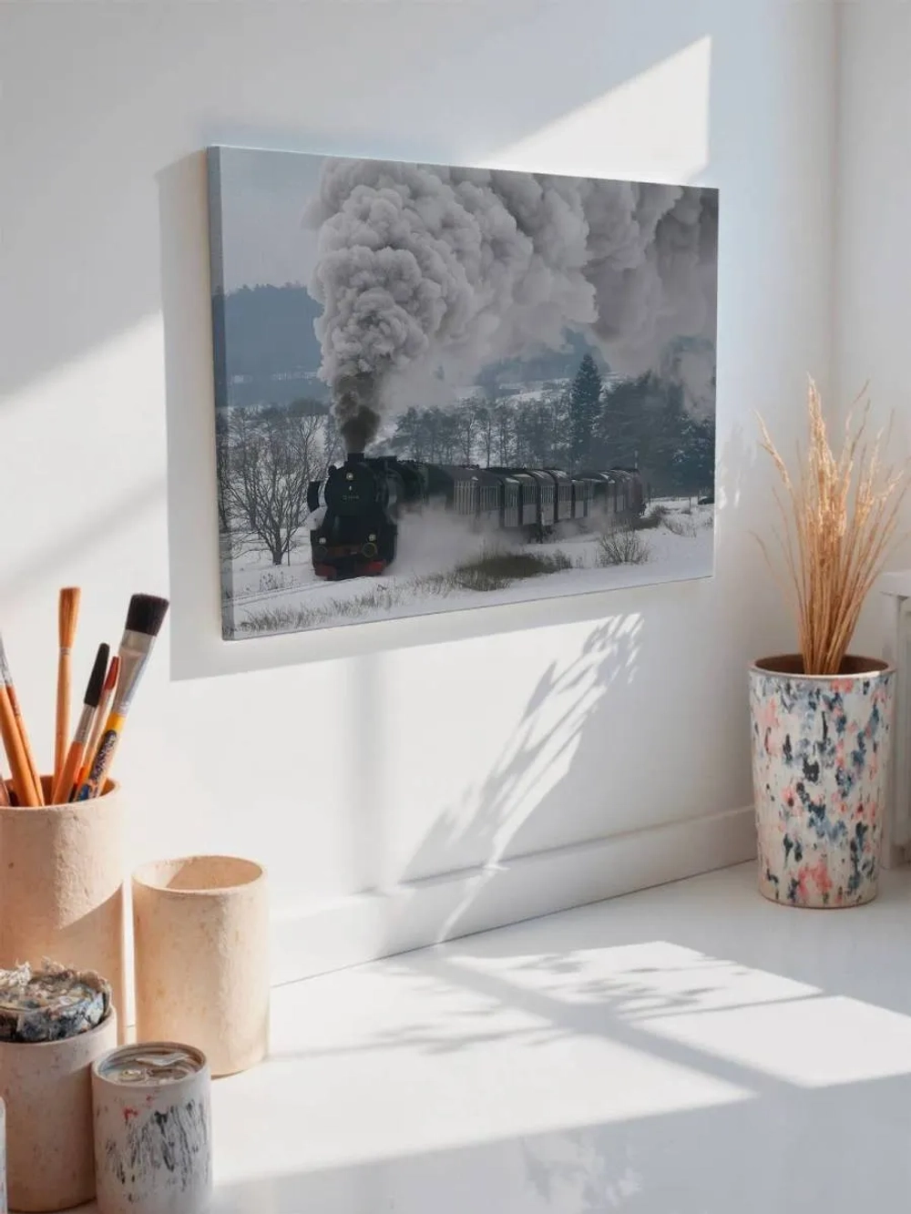 Картина на стену 40 X 50 Паровоз