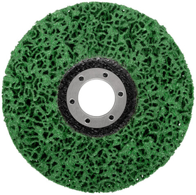 Диск зачистной полимерный, зеленый, посадочный диаметр 22,2 мм, 115 мм 39610 FIT