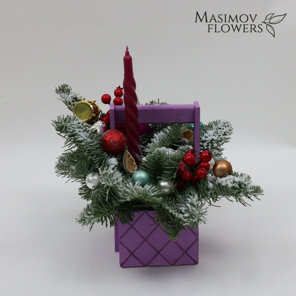 Композиция "Лиловая снежность"