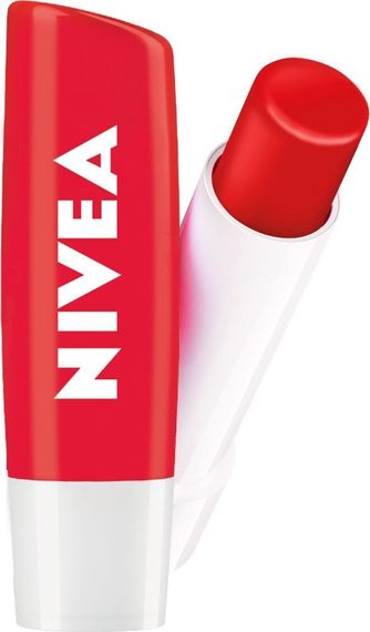 Dodaq üçün balzam \ Бальзам для губ \ Lip Balm  Nivea Клубничное сияние