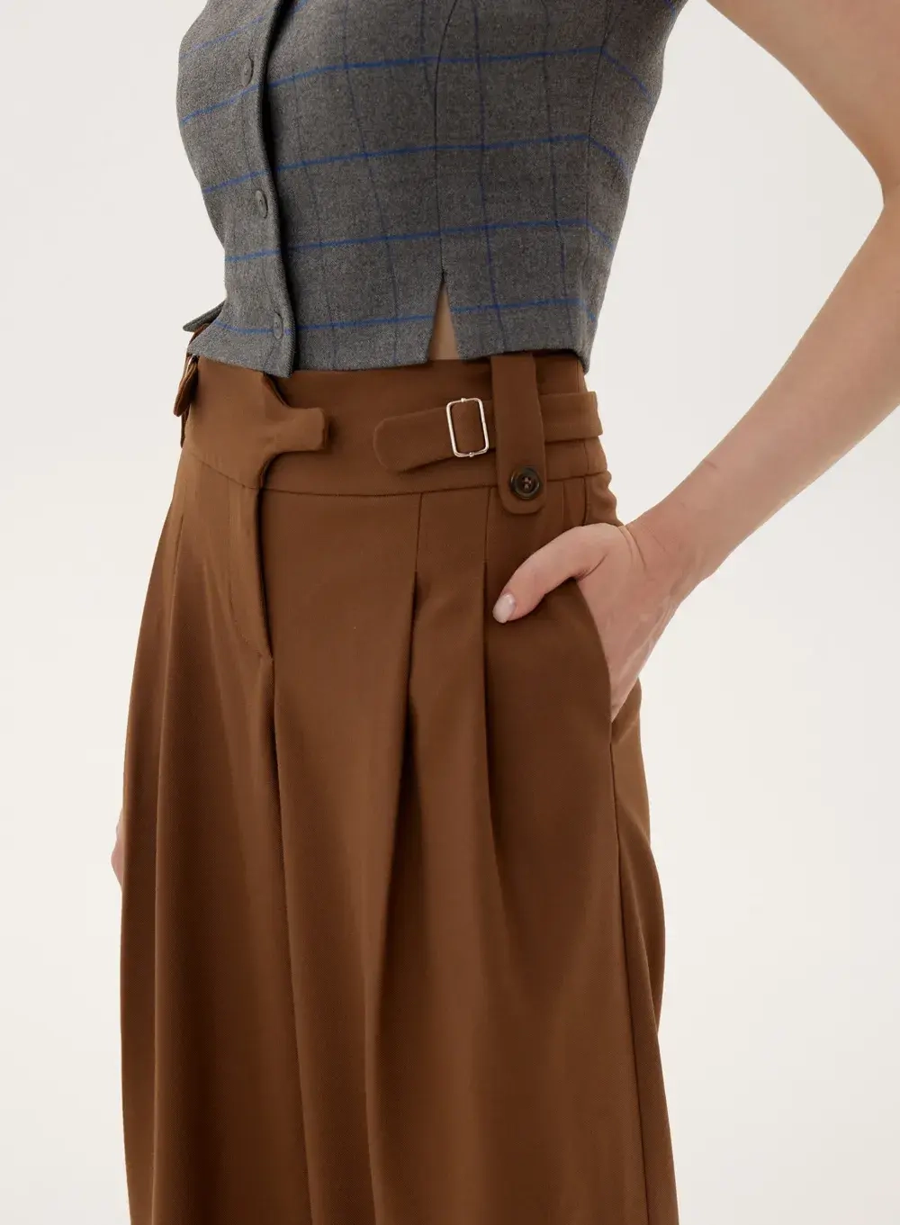 Брюки, коричневый