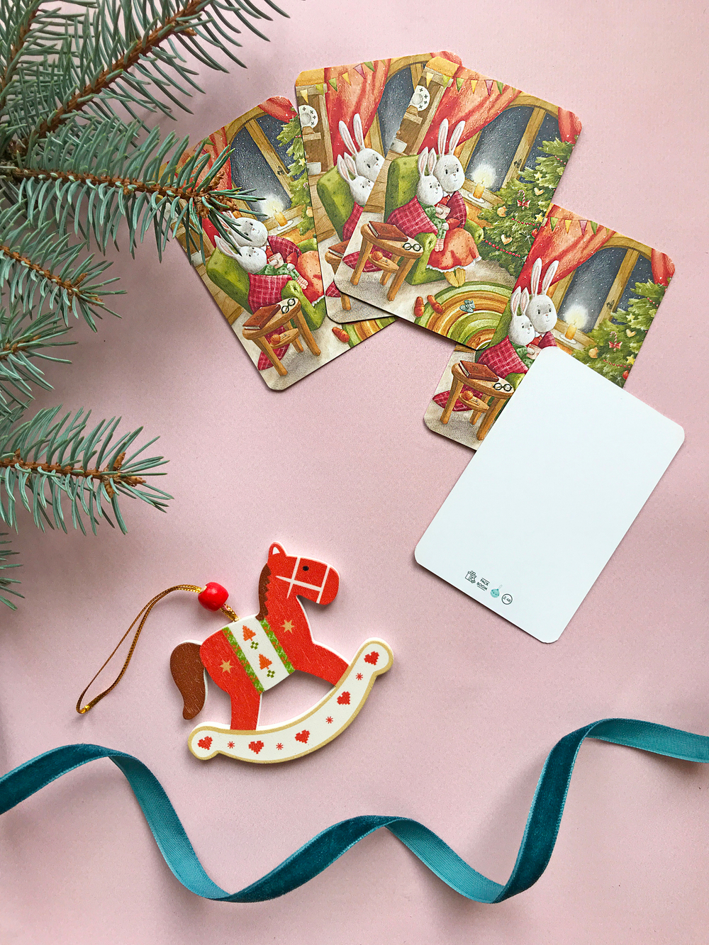 Открытка "Новый год с мамой" 6 × 9 см