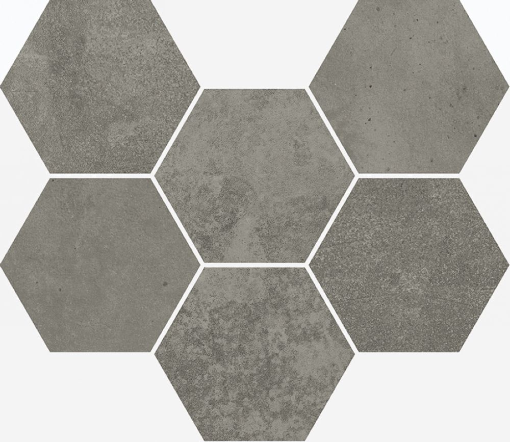 Мозаика Terraviva Dark Mosaico Hexagon Nat 25x29