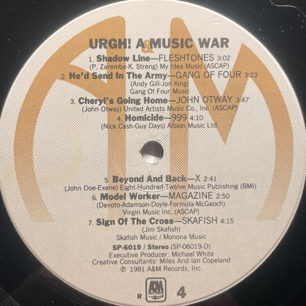 Сборник URGH! A Music War 2LP (США 1981г.)