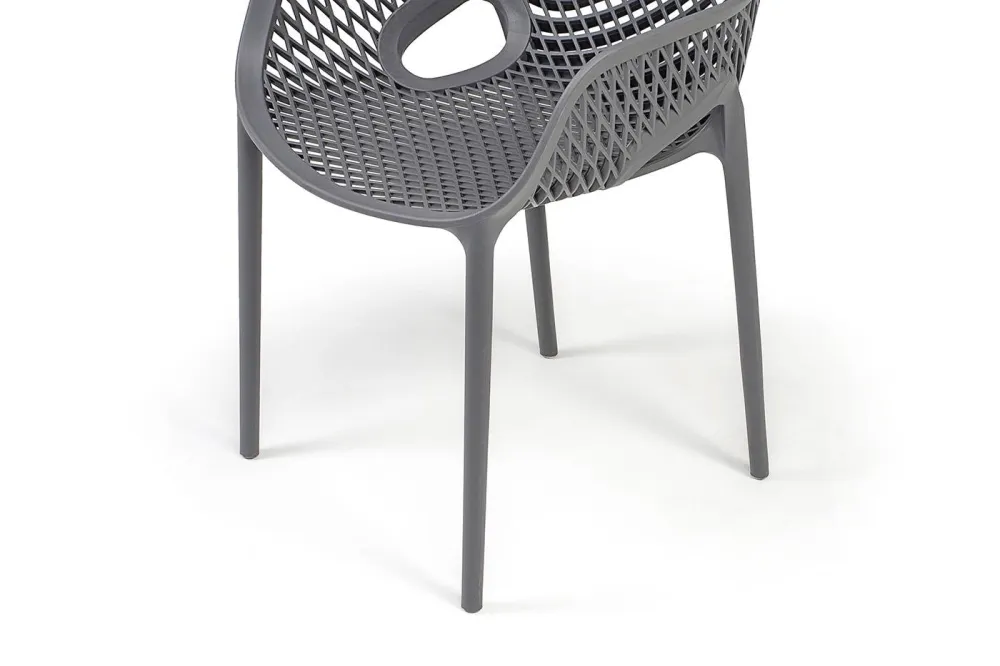"Беллини" стул пластиковый, цвет темно-серый