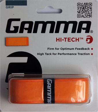 Теннисные намотки базовые Gamma Hi-Tech Grip 1P - Оранжевый