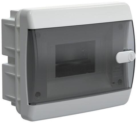 Щит пласт.. ЩРВ-П-6 IP41 черн. пр. дв. IEK UNION Compact