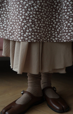 Платье Ева из фланели для беременных и кормящих мам, Мокко с цветами