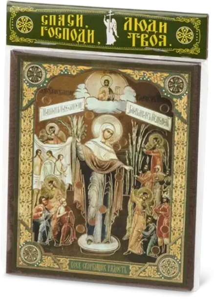 Икона БМ "Всех скорбящих радость" 10х12 на МДФ-6