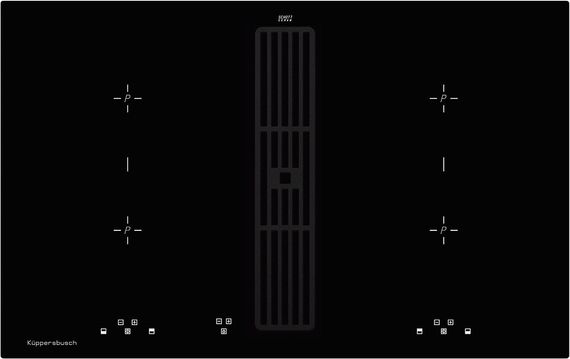 Индукционная стеклокерамич. панель Kuppersbusch KMI 8500.0 SR Black Velvet