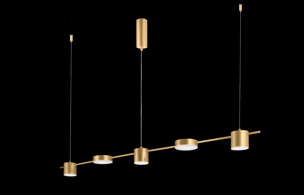 Подвесной светодиодный светильник Crystal Lux TRISTAN SP5 L1200 GOLD