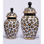 Ваза с крышкой Леопард, 40 см