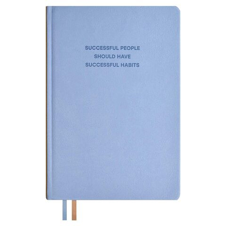 Ежедневник недат. А5 160л., кож.зам., тв.пер. "Буйвол голубой" тиснен., ляссе