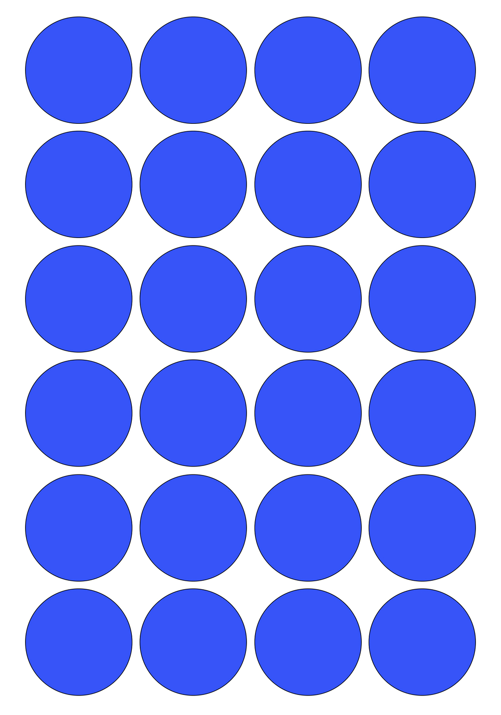 Виниловые наклейки для упаковки и маркировки Policomprint M7. 30 мм. 24 шт.