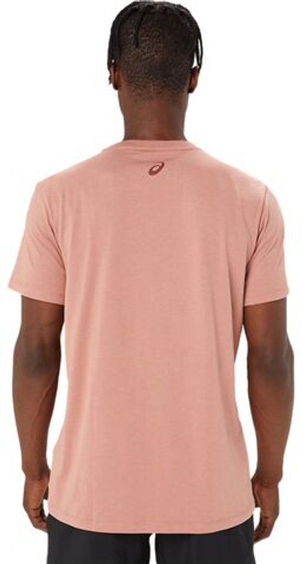 Мужская теннисная футболка Asics Chest Logo Short Sleeve T-Shirt - umeboshi/antique red