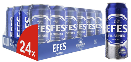 Пиво "Efes" 0,45л. ж/б (24шт., в упаковке)