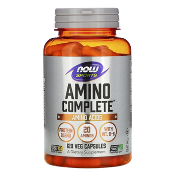 Now Foods Sports Amino Complete 120 Veg Capsules , Аминокислоты