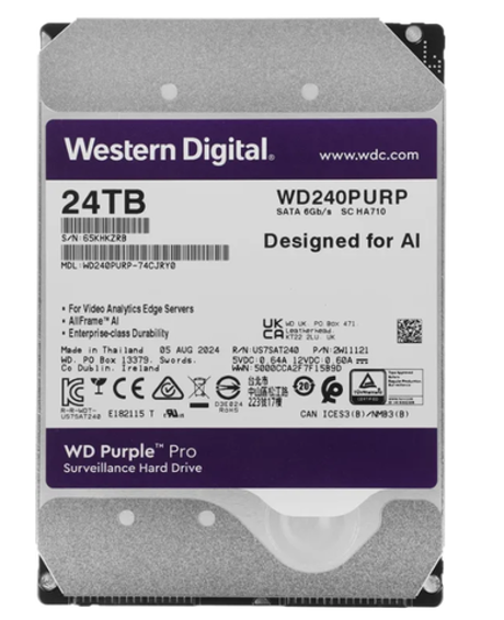 Жесткий диск Western Digital WD Purple Pro 24 ТБ 3,5″ (WD240PURP)