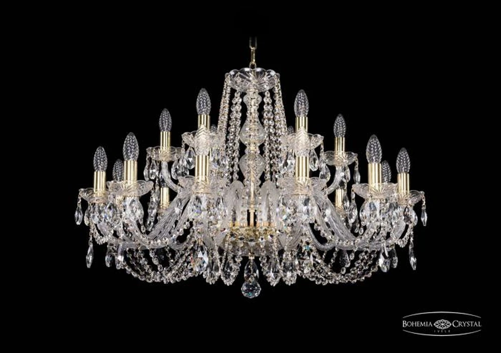 Подвесная люстра Bohemia Ivele 1402/12+6/300 G