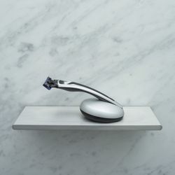 Подарочный набор Bolin Webb X1, бритва X1 серебристо-черная, подставка X1 серебристая (BW GIFTBOX STAND X1 ARG BLK)