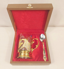 Подстаканник "Узорный" златоустовская гравюра