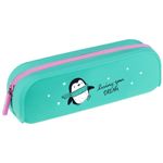Пенал мягкий 200х60х50 Berlingo Penguin dream, силиконовый