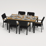 Стул Ideal Patio БОНТА черный - каркас карбон