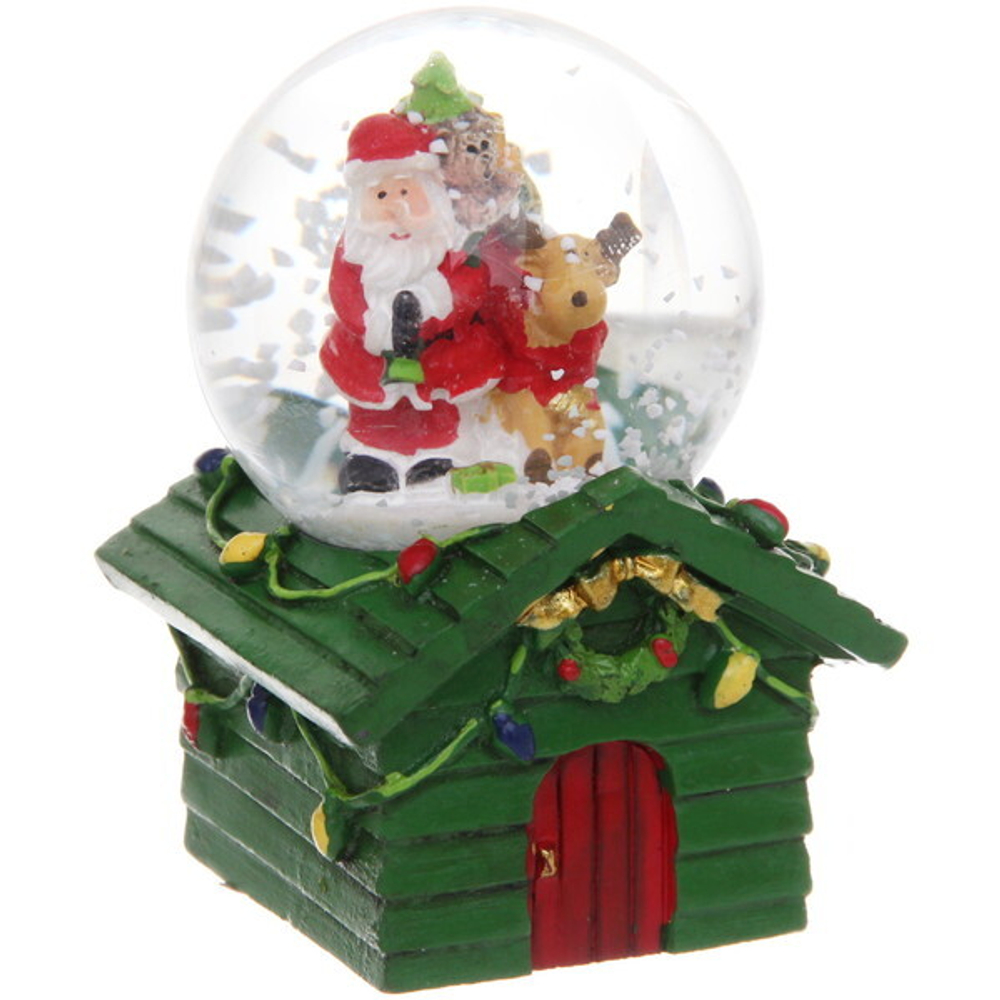 Сувенир Снежный шар «Новогодний дом желаний» 5*7 см, микс