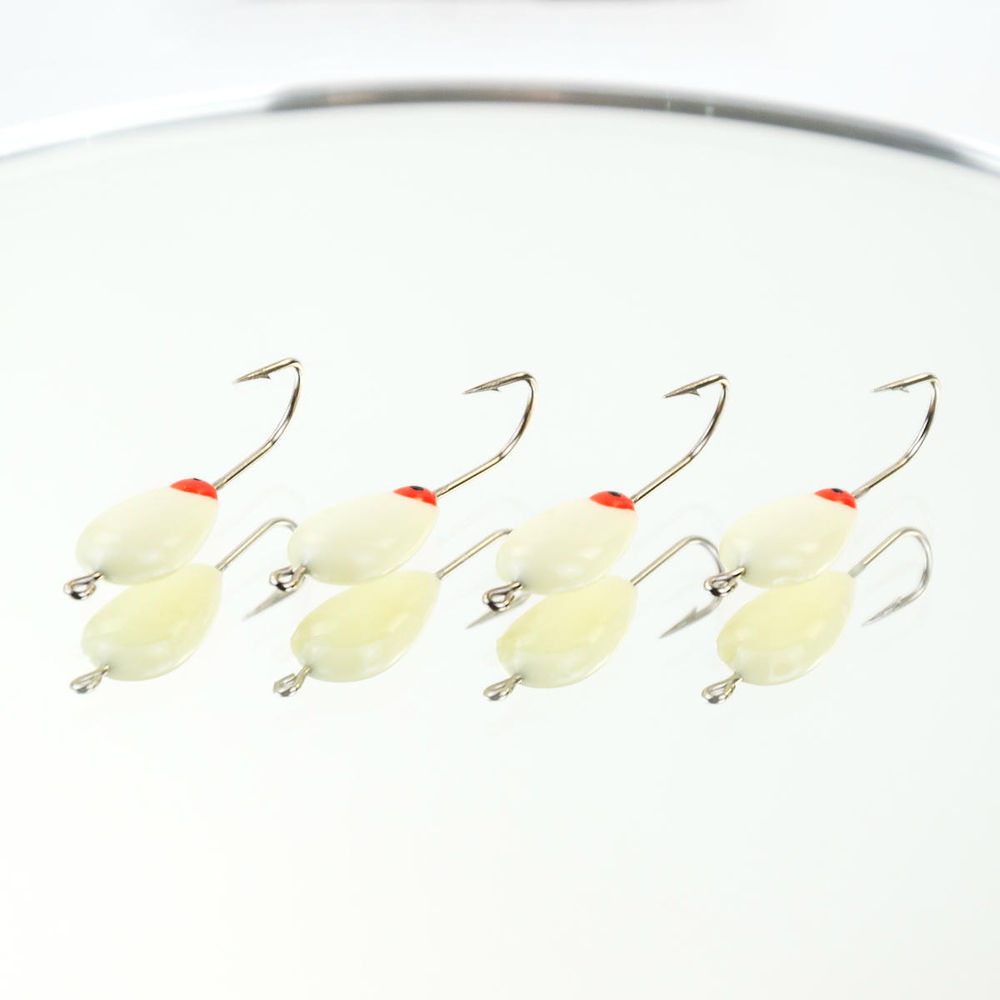 Мормышка фосфорная плавающая Lumicom 102, №6 Long+,P (набор 40шт)