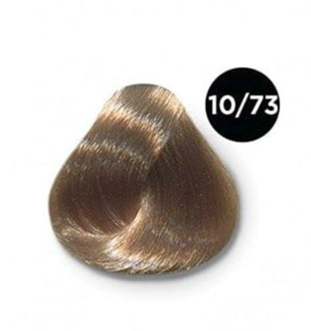 OLLIN COLOR 10/73 светлый блондин коричнево-золотистый 60мл Перманентная крем-краска для волос