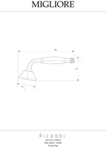 Ручной душ Migliore Ricambi 32172 золото