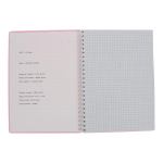 Тетрадь А5 80 л.клетка "Pastel Collection Pink" с пласт. обложкой,на гребне (ПОЛИНОМ)
