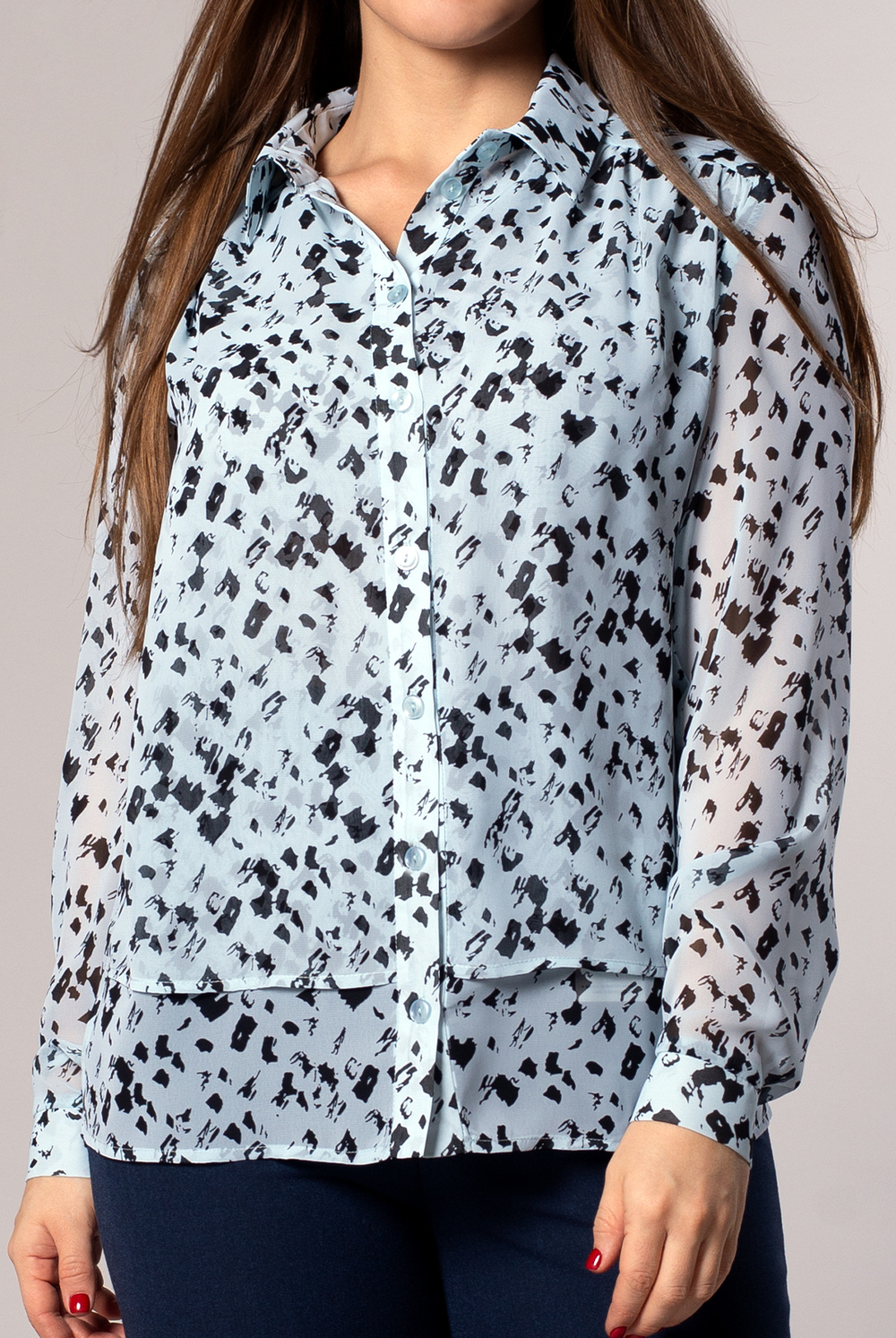 Блузка женская 1700оп, графика гол #284ГГо091700оп