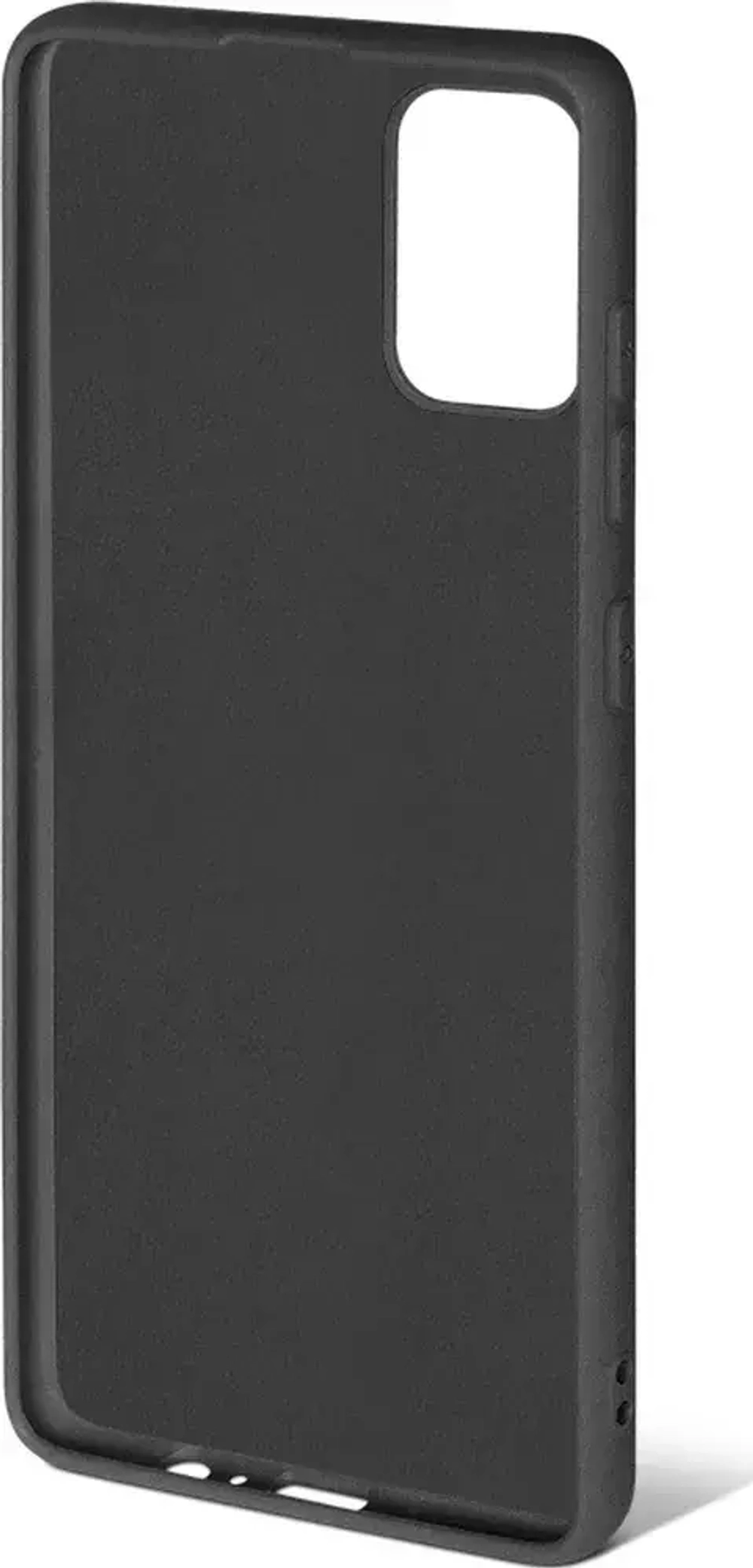 Силиконовый чехол с микрофиброй для Samsung Galaxy A02s black DF