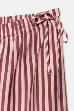 ZARA ШИРОКИЕ БРЮКИ В ПОЛОСКУ, ОТТЕНКИ РОЗОВОГО