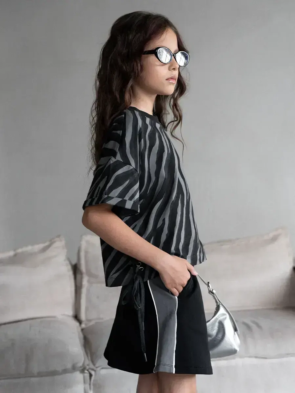 Костюм в садик, футболка и юбка