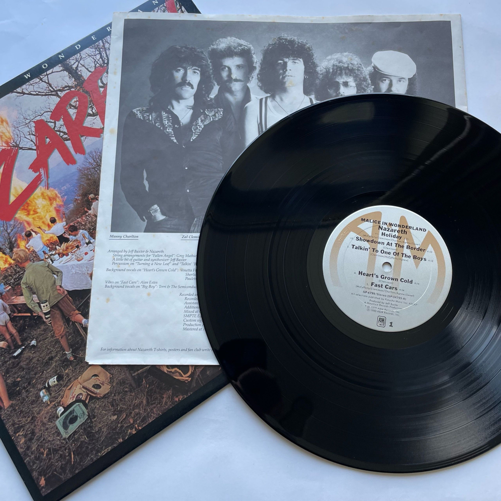 Винтажная виниловая пластинка LP Nazareth Malice In Wonderland (США 1980)