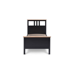 Односпальная кровать, КЫМОР (HEMNES), 90х200 см, черный/светло-коричневый