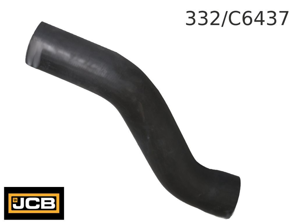 Патрубок радиатора нижний JCB 332/C6437
