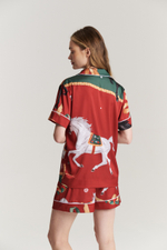 Костюм тройка с лошадьми - S размер