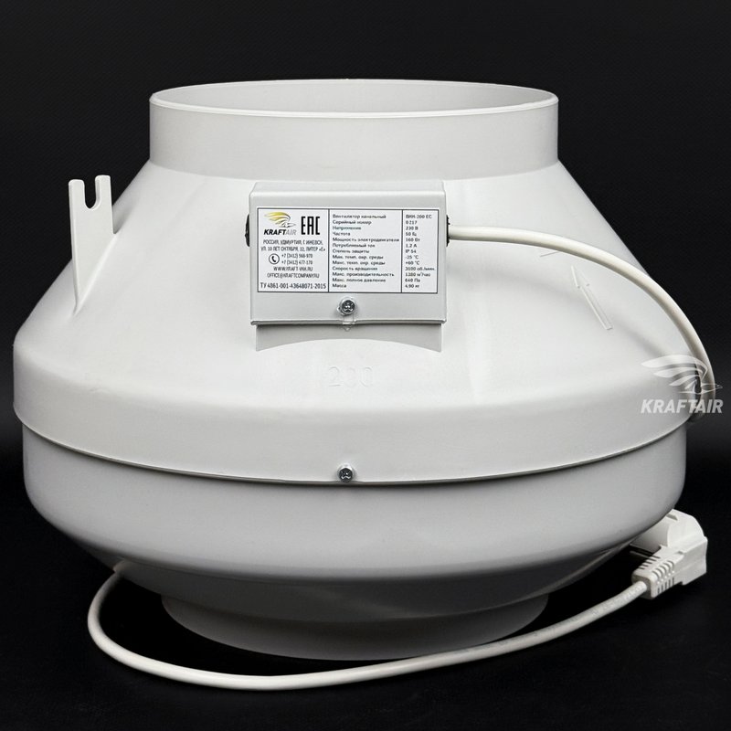 Вентилятор канальный ВКК-200 EC