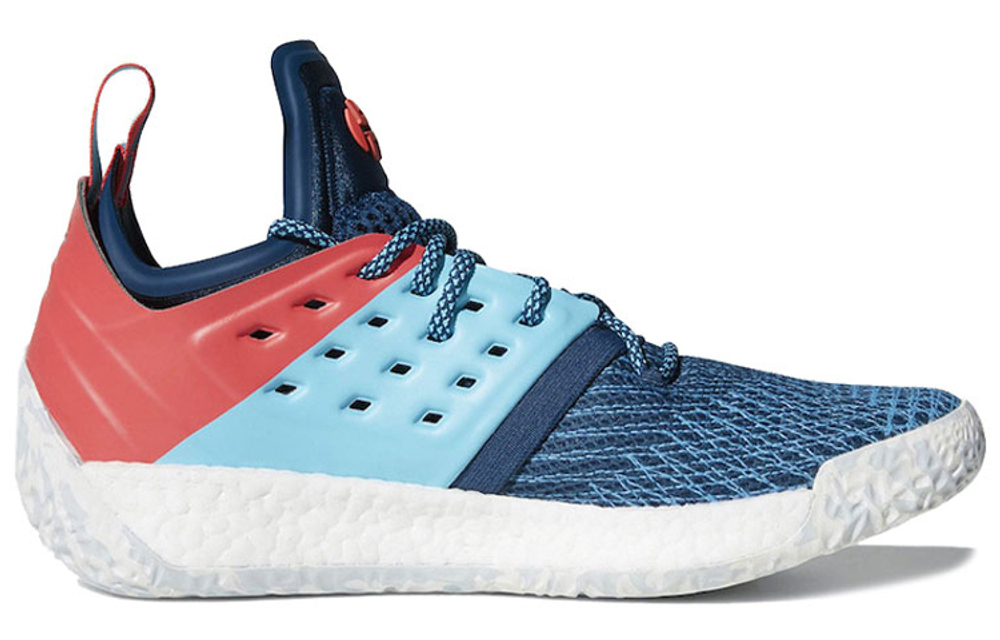 Adidas Harden Vol.2 Blue Night shock absorption non-slip low-top basketball shoes men's blue