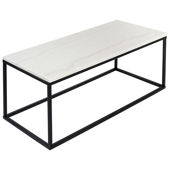 Столик журнальный mayen, 90х40 см, белый/черный