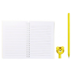 Блокнот детский Basir на замке, с ручкой, формат А6, серия "Тигры", переплет 7БЦ, 17.5*12 см, 48 листов, 4 цвета ассорти