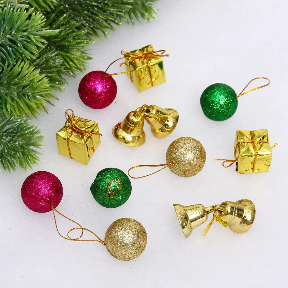 Набор украшений «Волшебные подарочки» (набор 11 шт) 9*11 см , микс