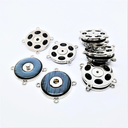 Кнопки №1270, 25мм, цв.синий ( MS K-83)