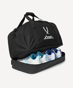 Сумка спортивная с двойным дном JOGEL Division Double Bottom Bag, черный