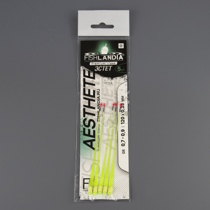 Кивок лавсановый Fishlandia "Эстет" Лимон 120мм (5шт/уп)